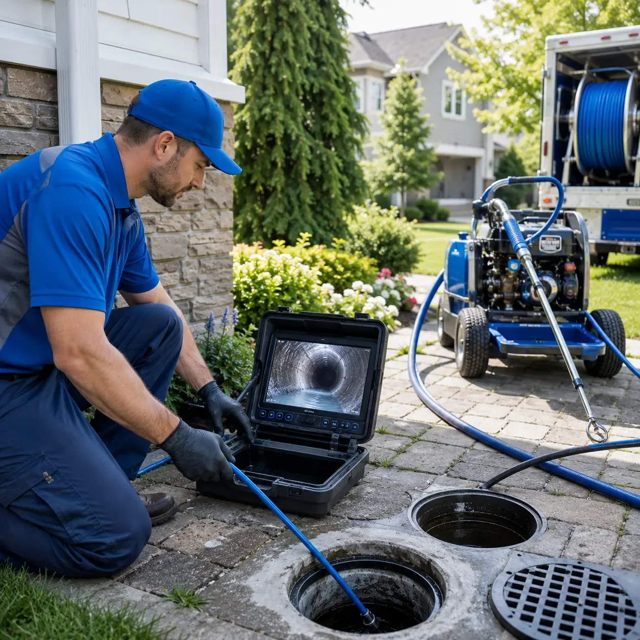 Outdoor drain cleaning professionals serving Laton, CA